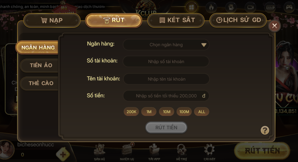 Hướng Dẫn Rút Tiền KCLUB 2025 Uy Tín - Điều Kiện & Cách Xử Lý Khi Giao Dịch Bị Lỗi