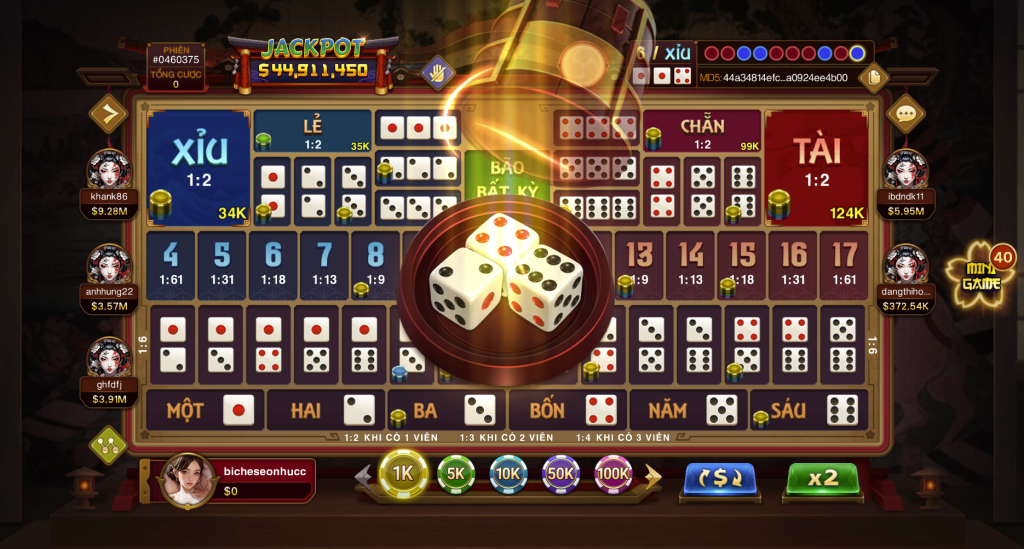 Tựa game sicbo tại KCLUB hấp dẫn